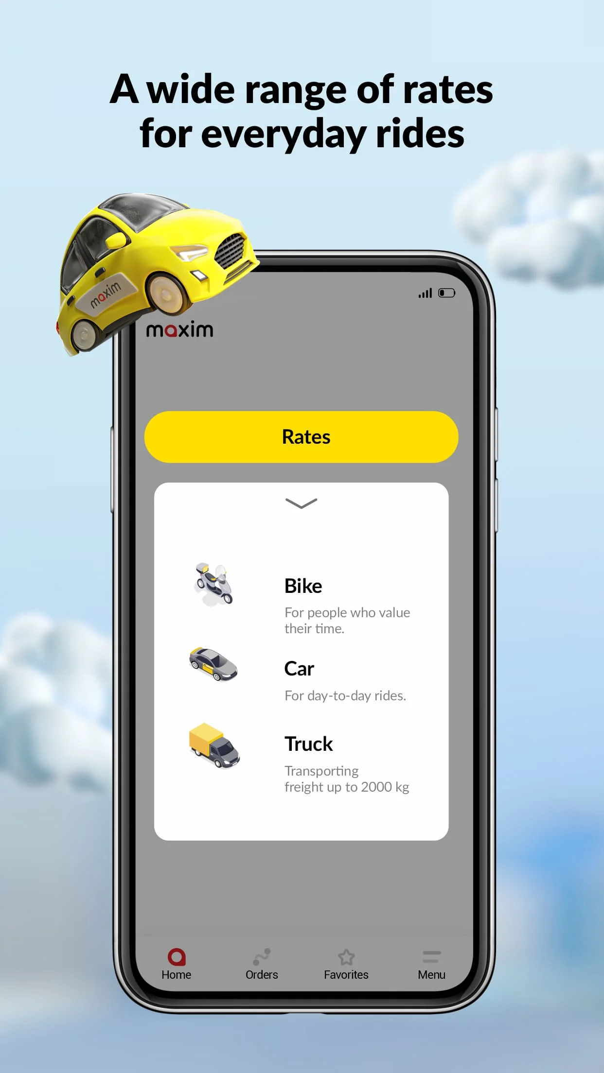 maxim — order a taxi & food Screenshot 3
