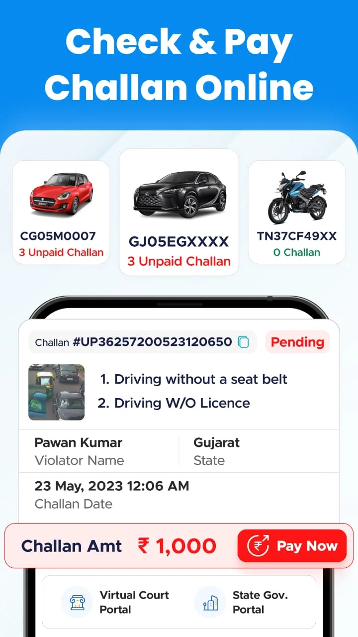 RTO Vehicle Information Screenshot 3