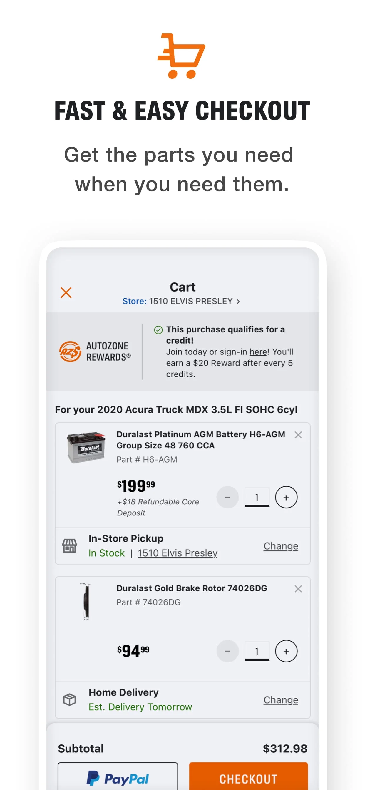 AutoZone Auto Parts & Repair Screenshot 2