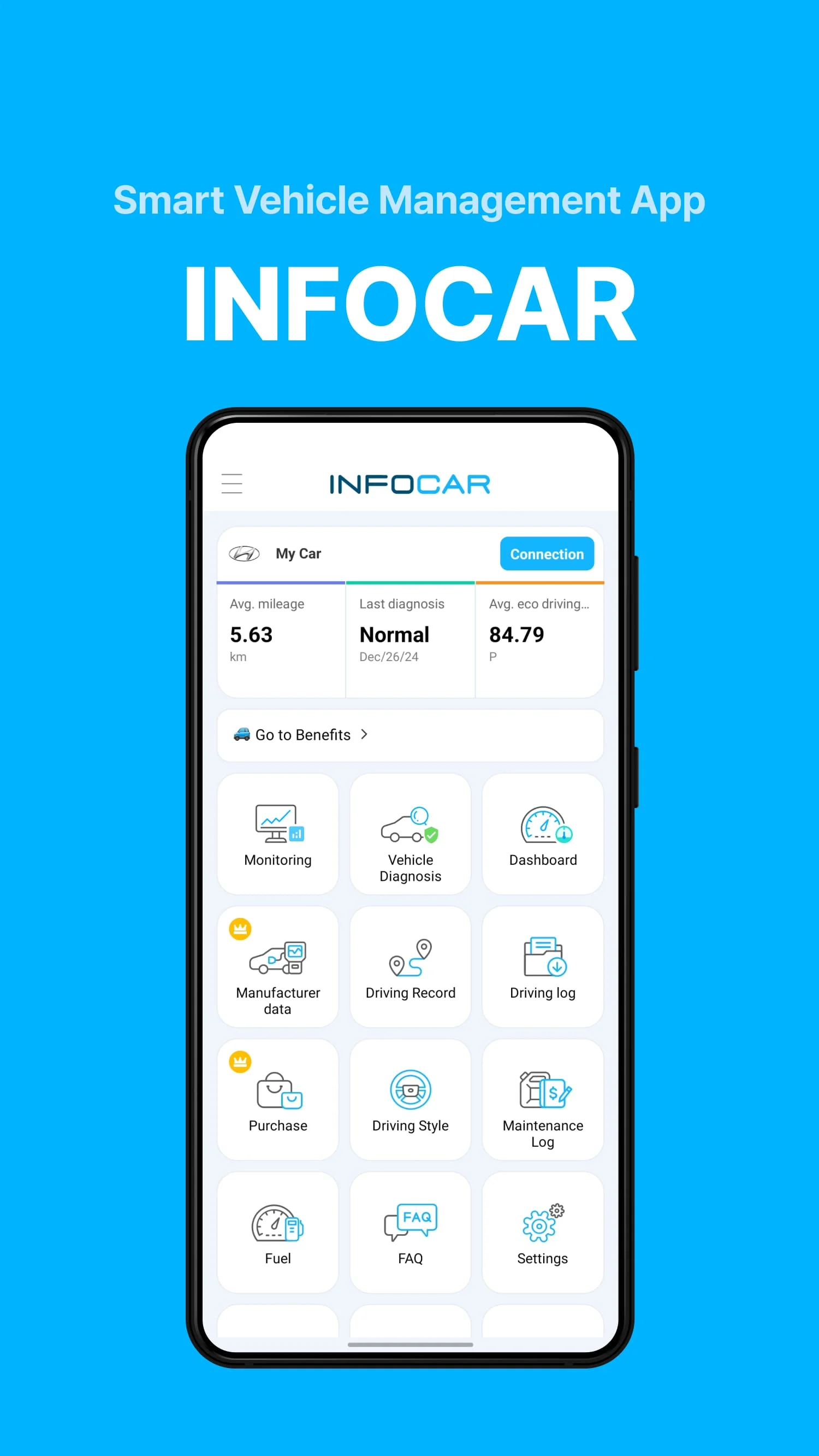 Infocar - OBD2 ELM Diagnostic Screenshot 1