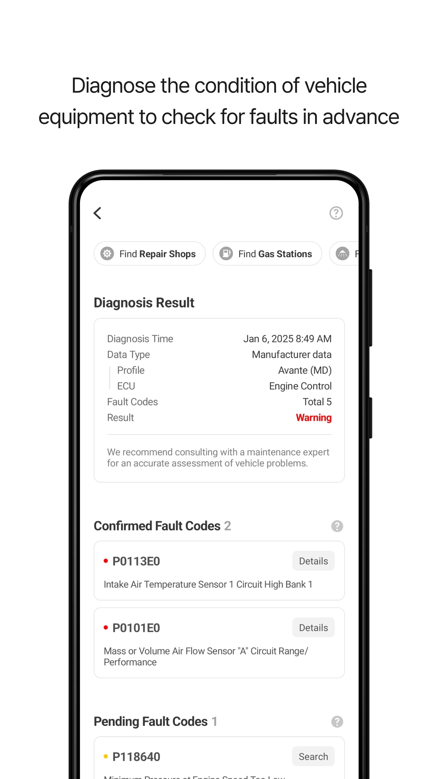 Infocar - OBD2 ELM Diagnostic Screenshot 2