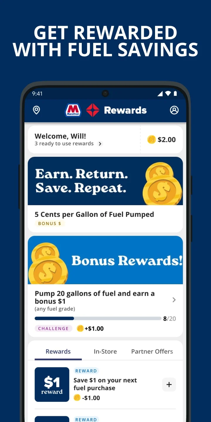 Marathon ARCO Rewards Screenshot 1