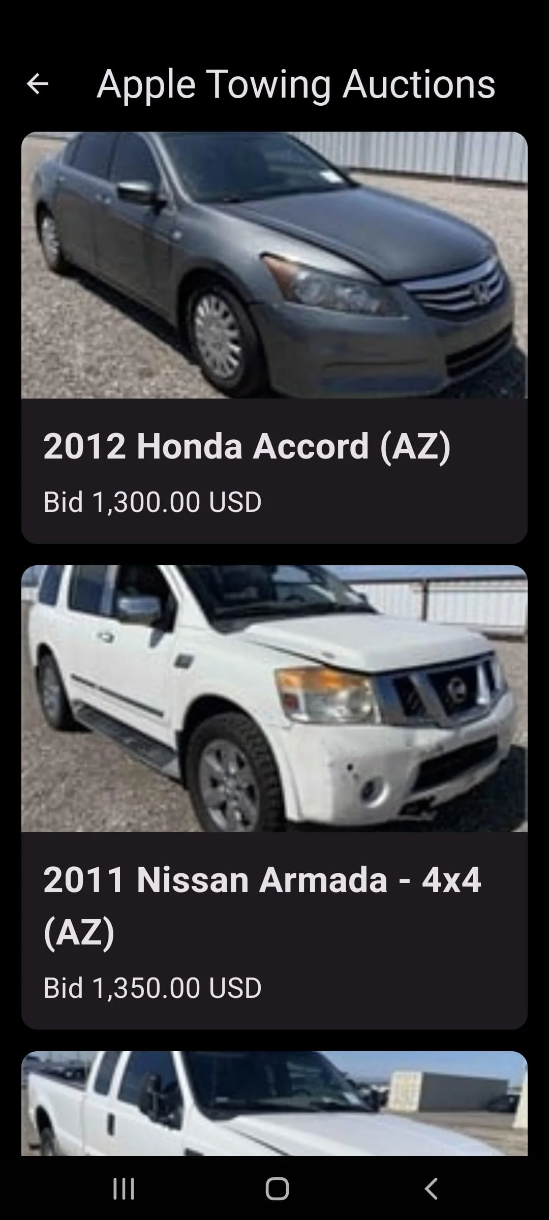 Public Car Auctions Directory Screenshot 4
