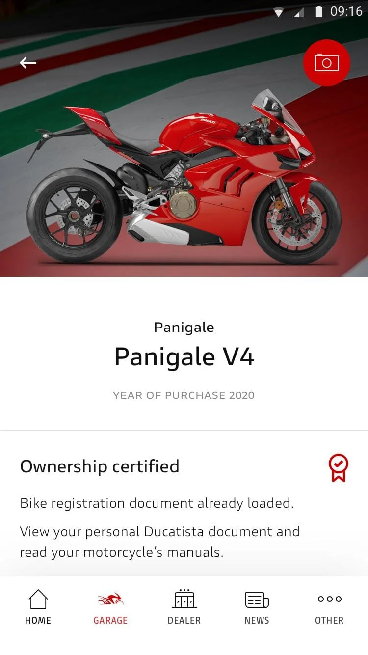 MyDucati Screenshot 2