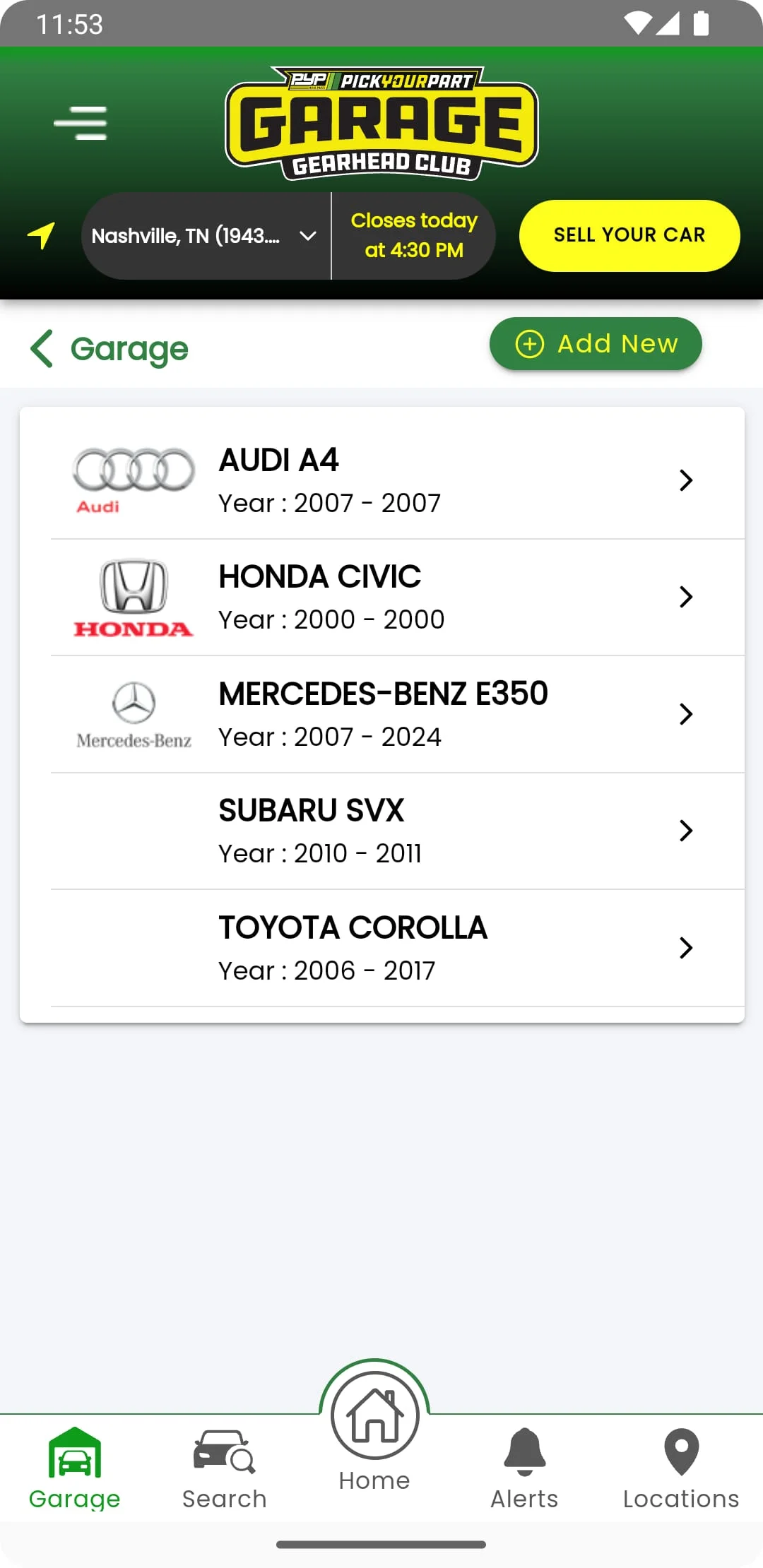 Pick Your Part Garage Screenshot 2