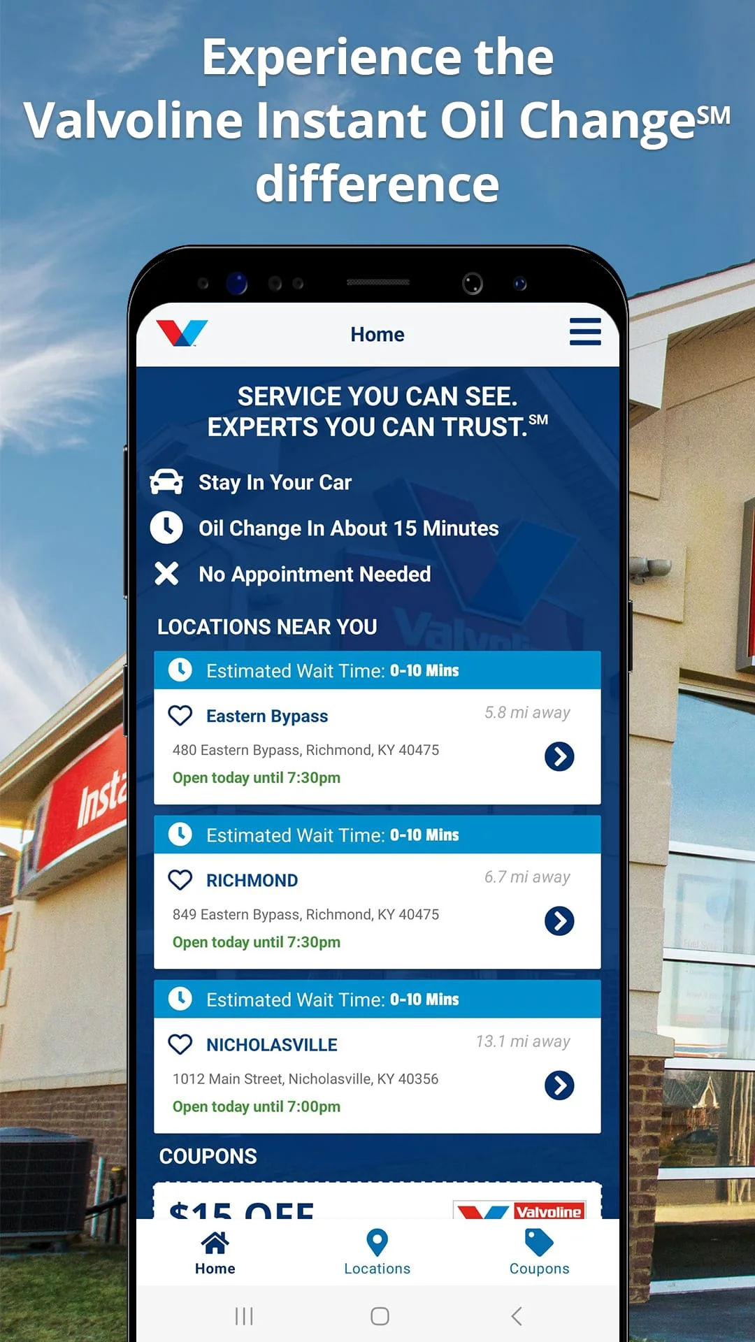 Valvoline Instant Oil Change Screenshot 1
