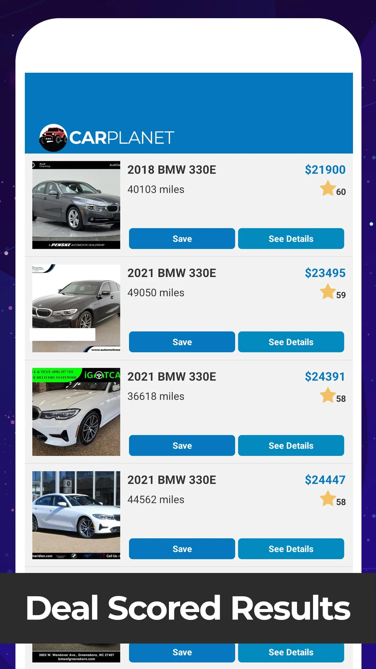 Used Car Search Screenshot 3
