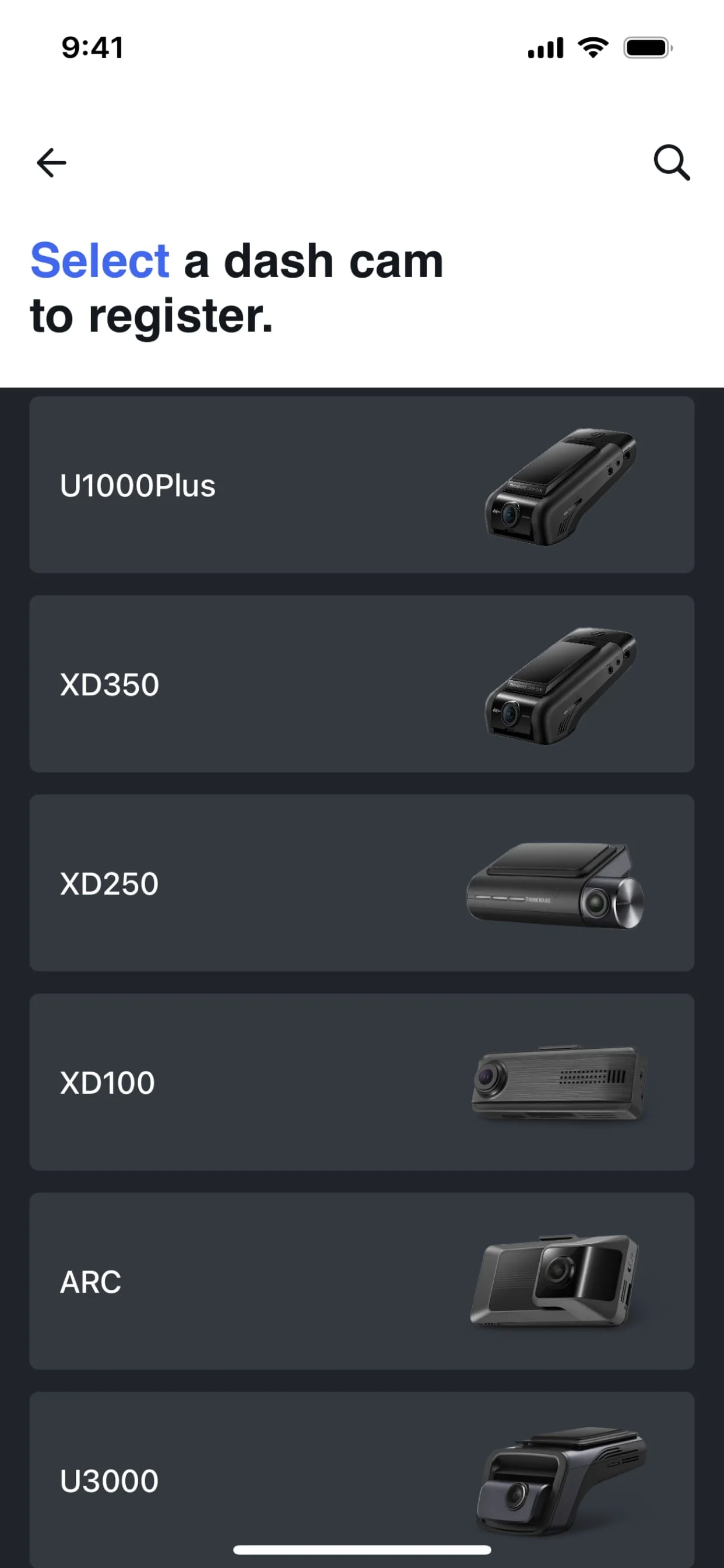 THINKWARE DASH CAM LINK Screenshot 1