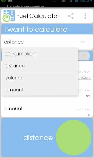 Fuel Calculator Screenshot 2