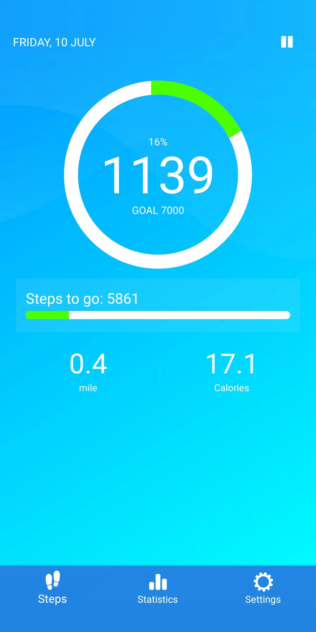 Pedometer - steps counter Screenshot 3