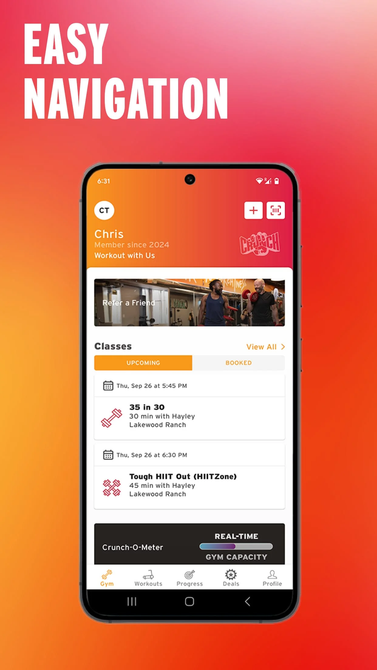 Crunch Fitness Screenshot 1