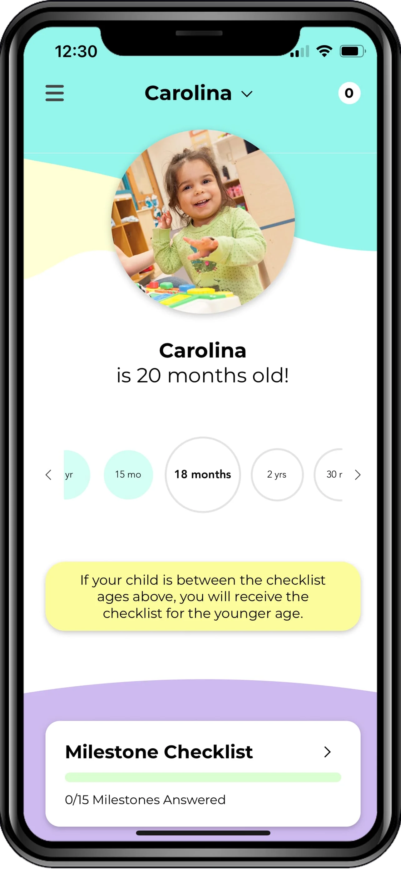 CDC Milestone Tracker Screenshot 3