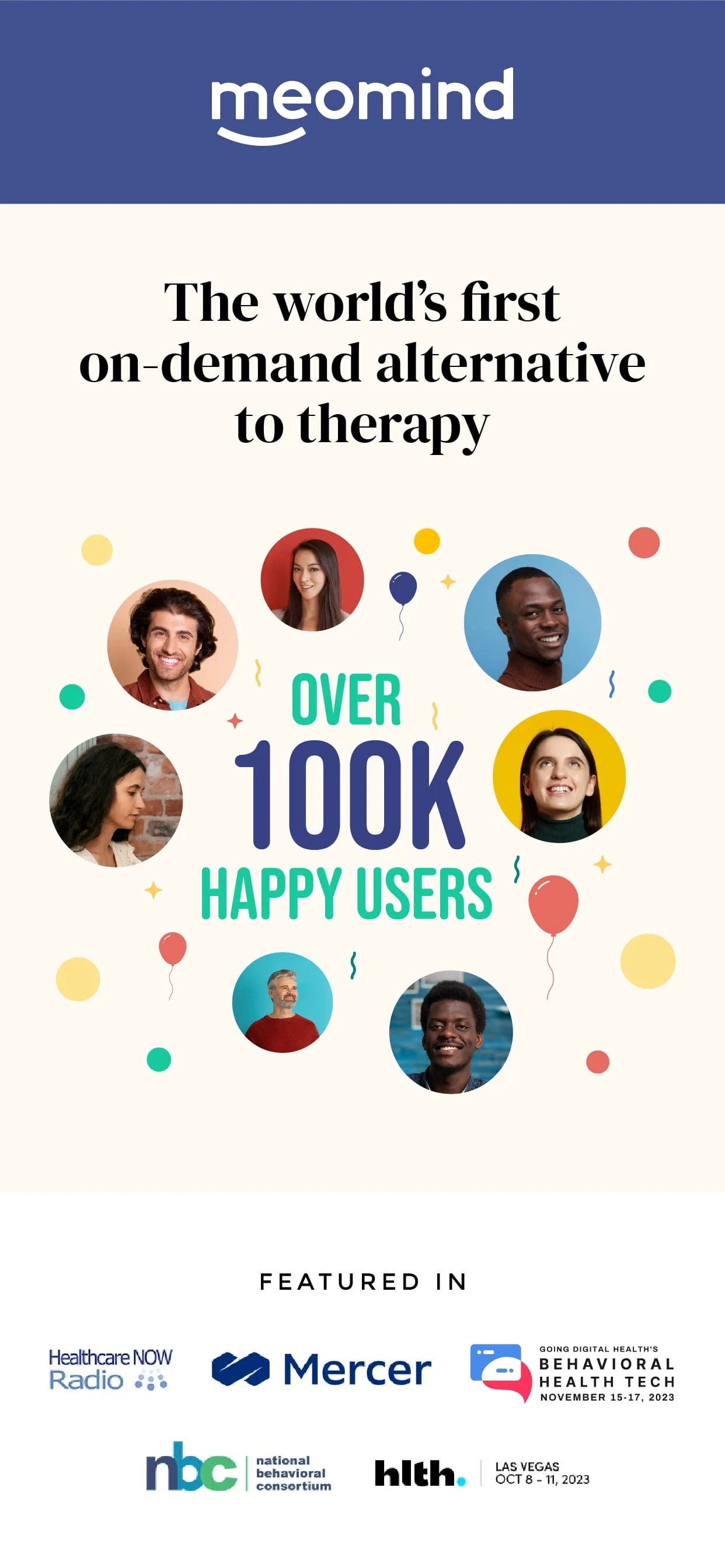 Meomind - Therapy Anytime Screenshot 1