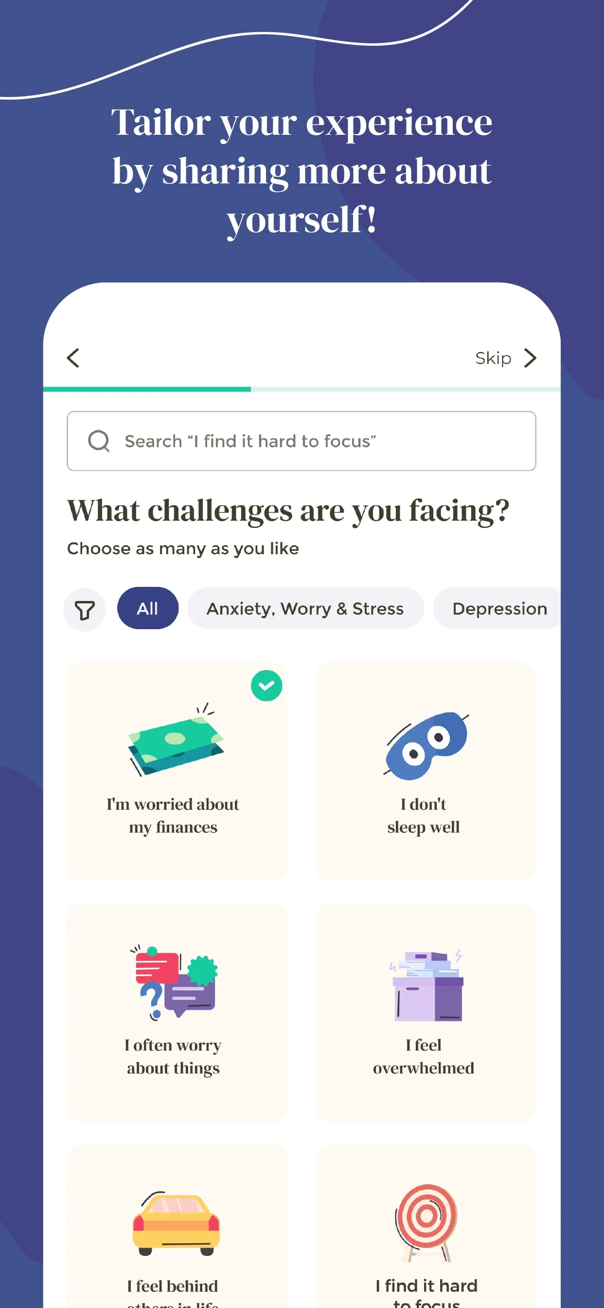 Meomind - Therapy Anytime Screenshot 2
