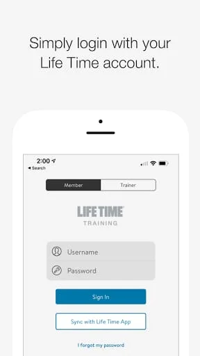 Life Time Training Screenshot 1