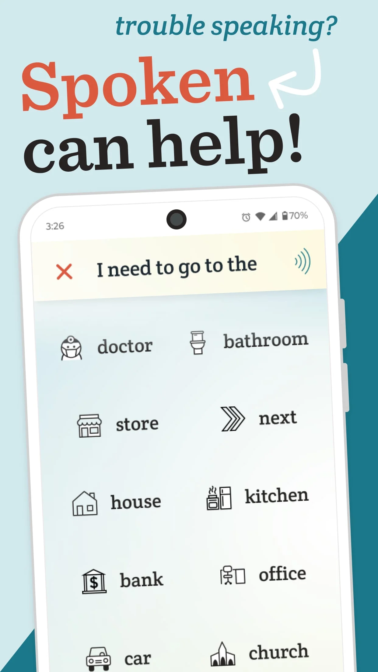 Spoken – Tap to Talk AAC Screenshot 1