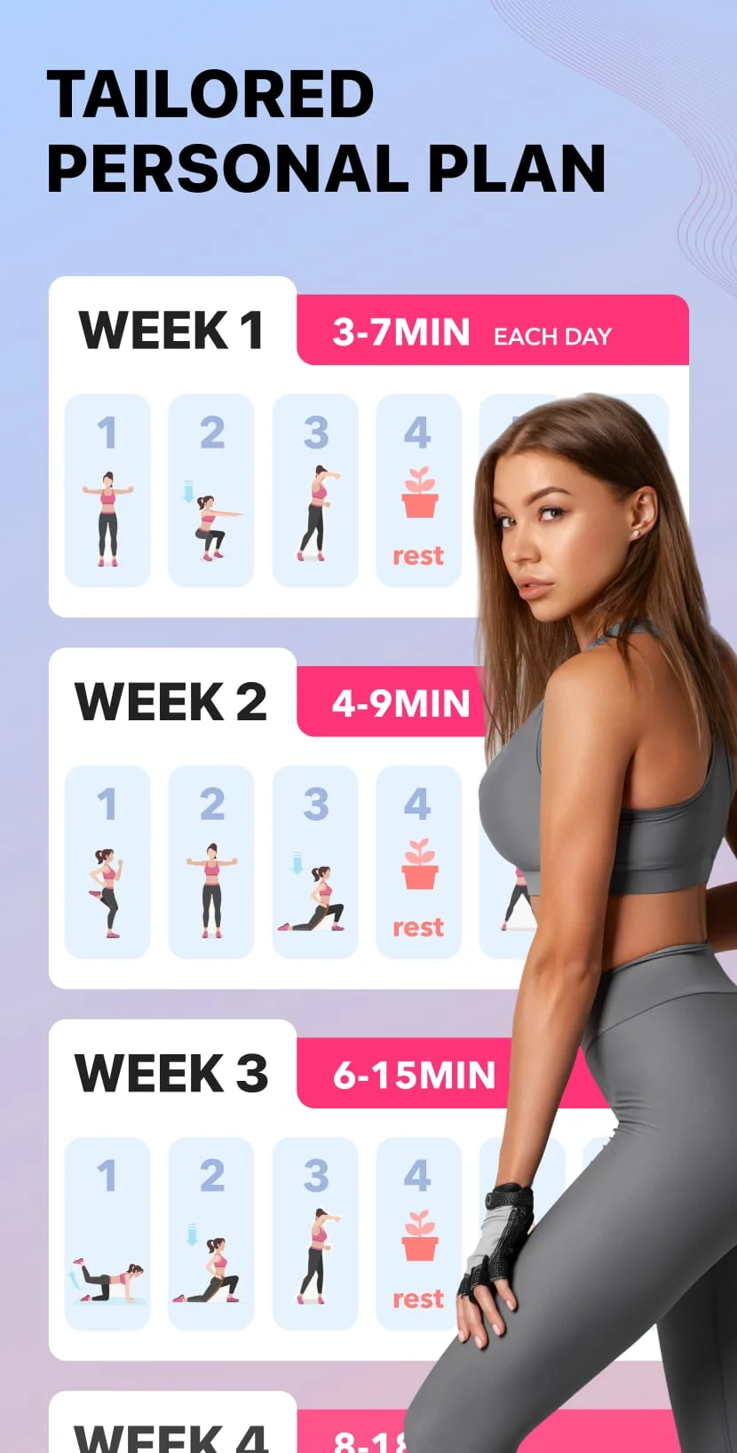 Workout for Women: Fit at Home Screenshot 2