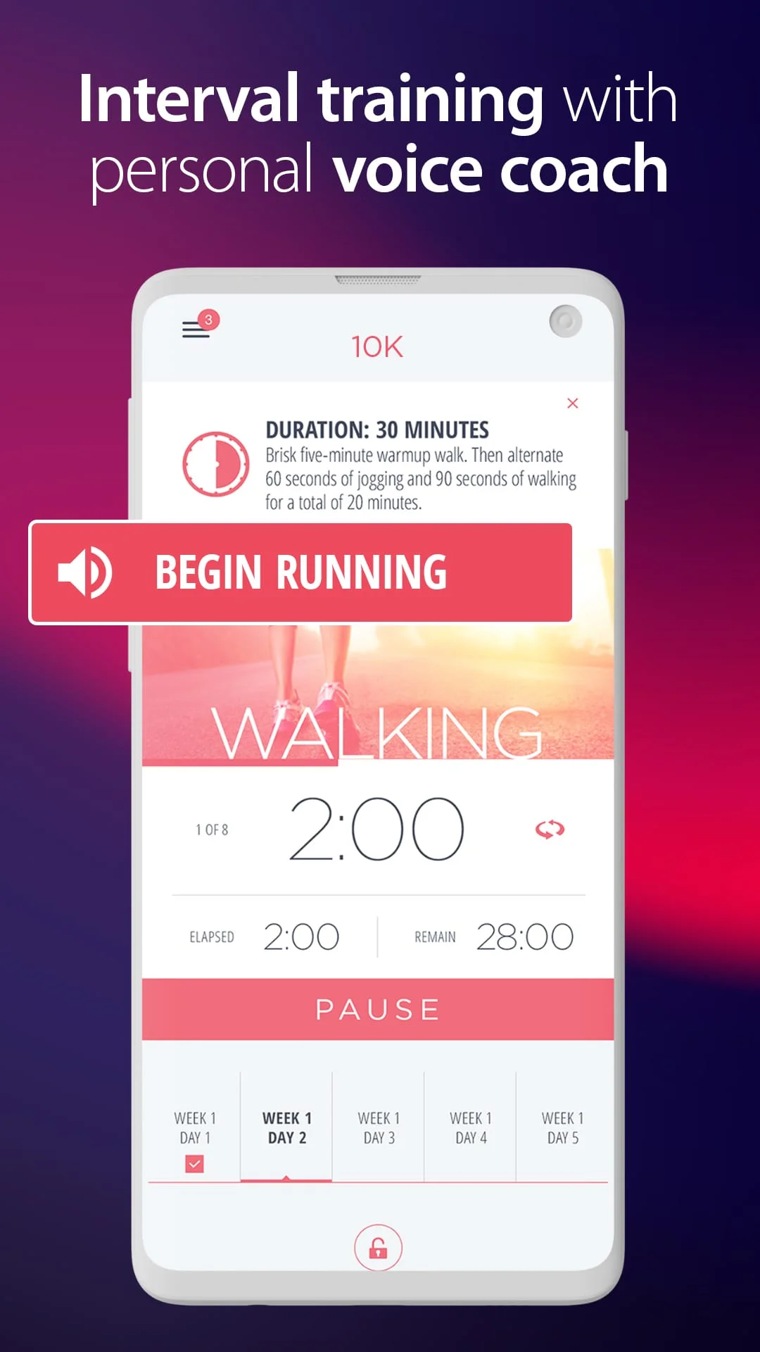 C25K® Couch to 5K: Run Trainer Screenshot 2
