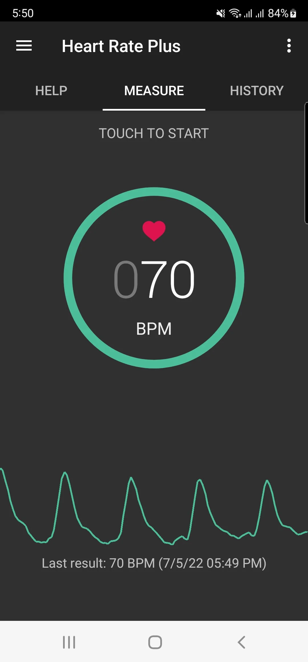 Heart Rate Plus: Pulse Monitor Screenshot 1