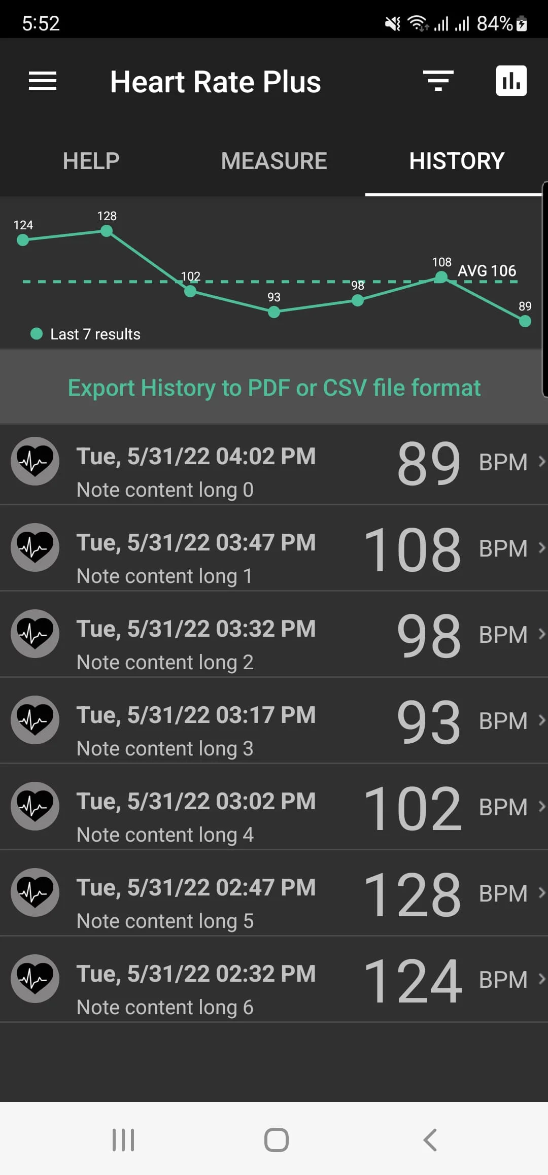 Heart Rate Plus: Pulse Monitor Screenshot 3
