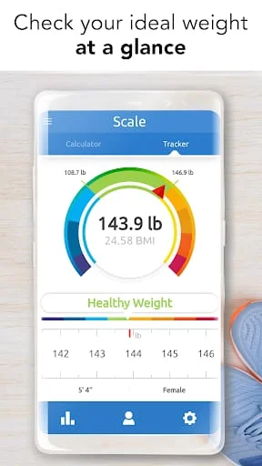 Ideal Weight - BMI Calculator Screenshot 1