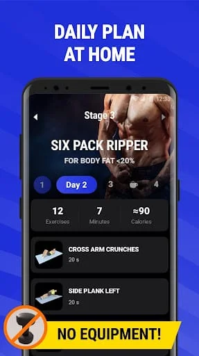 Six Pack Abs Workout Screenshot 1