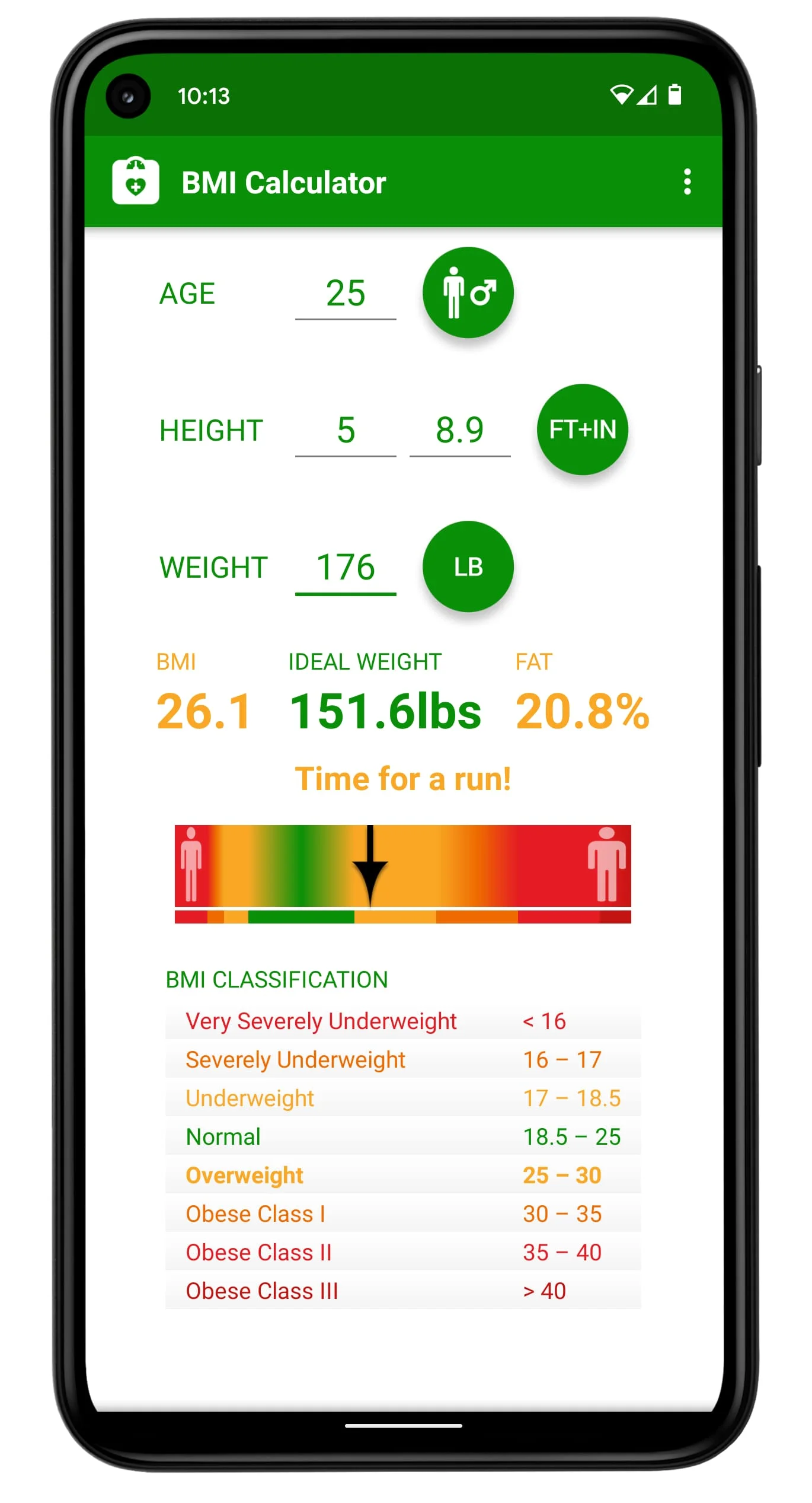 BMI Calculator Screenshot 3