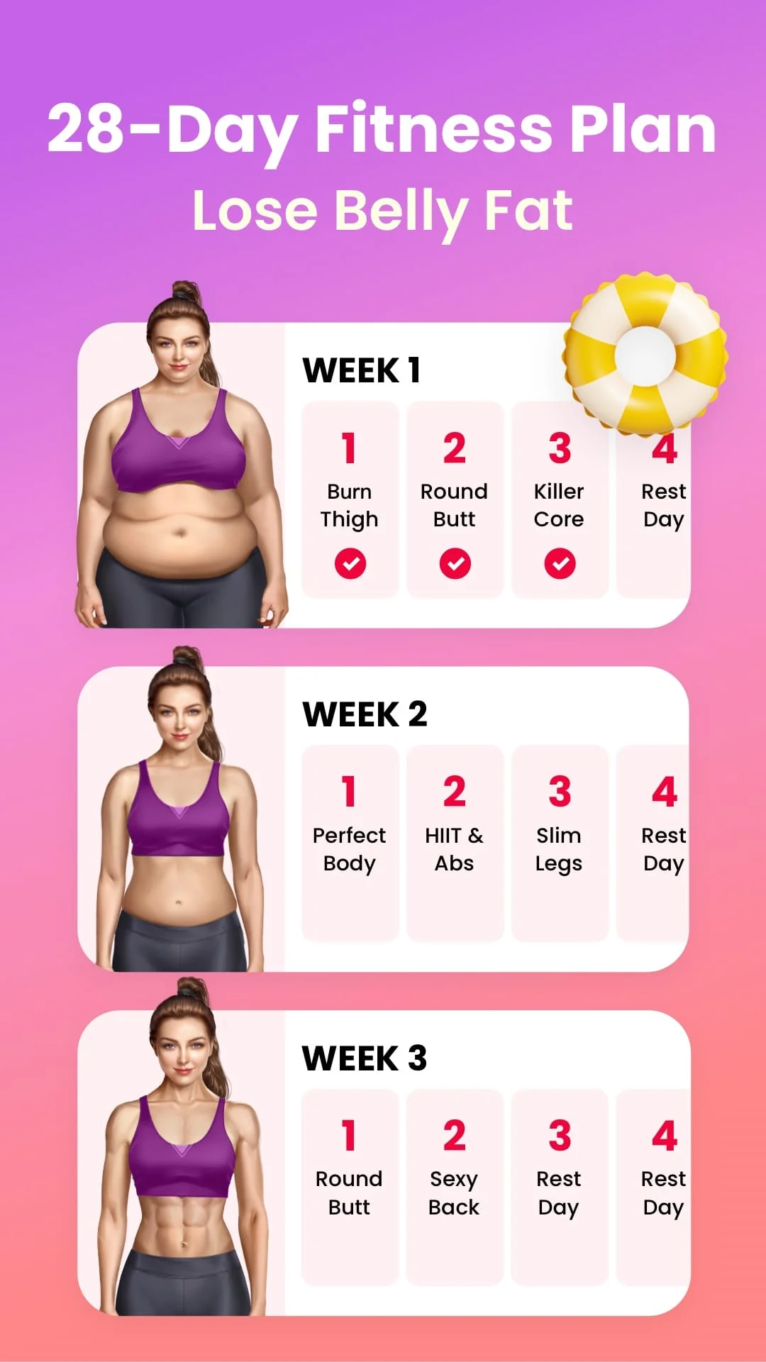 JustFit - Lazy Workout Screenshot 1