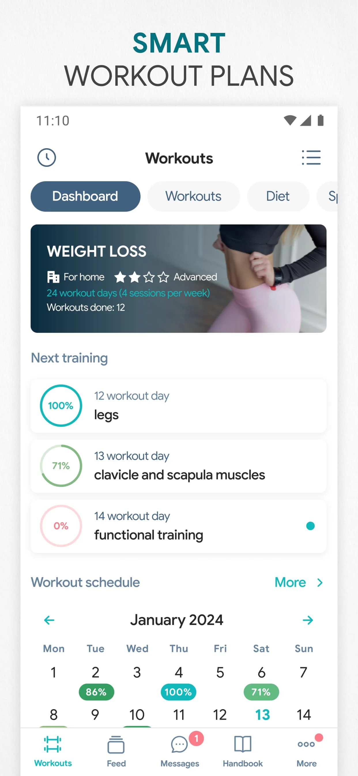 Fitness App: Gym Workout Plan Screenshot 1