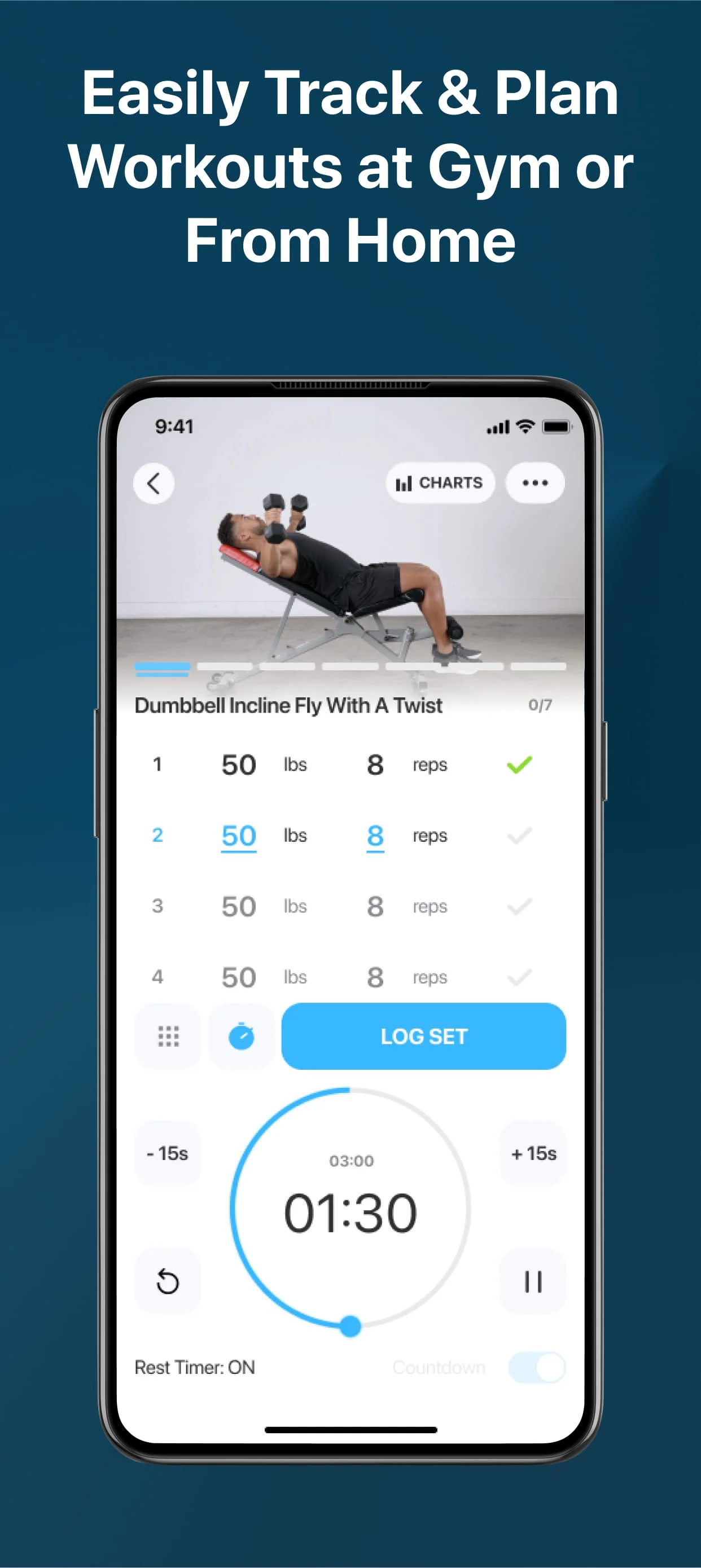 JEFIT Gym Workout Plan Tracker Screenshot 2