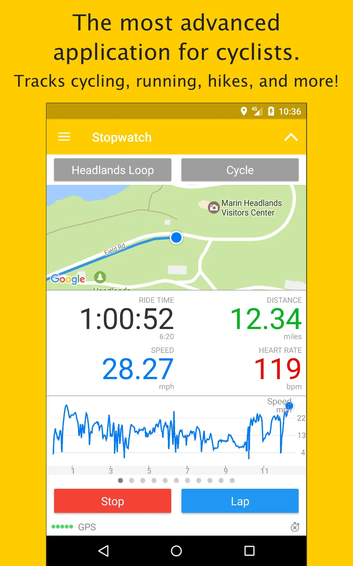 Cyclemeter Cycling Tracker Screenshot 1