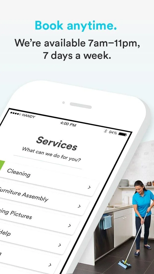 Handy - Book home services Screenshot 2