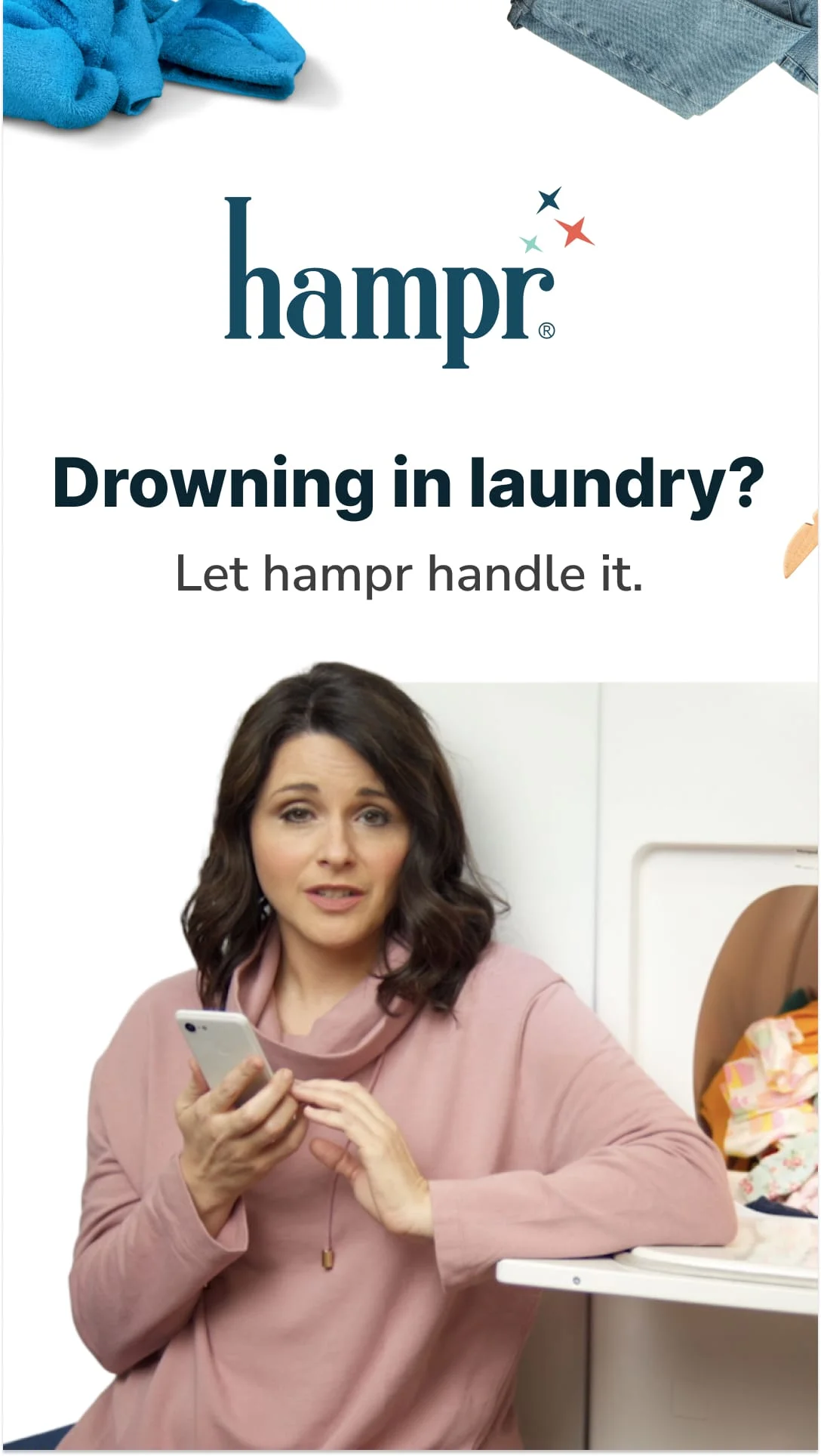 hampr: Laundry Service App Screenshot 1