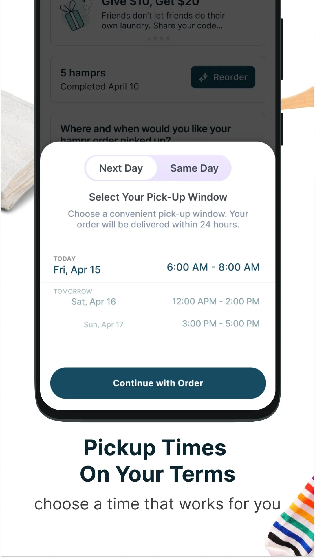 hampr: Laundry Service App Screenshot 3