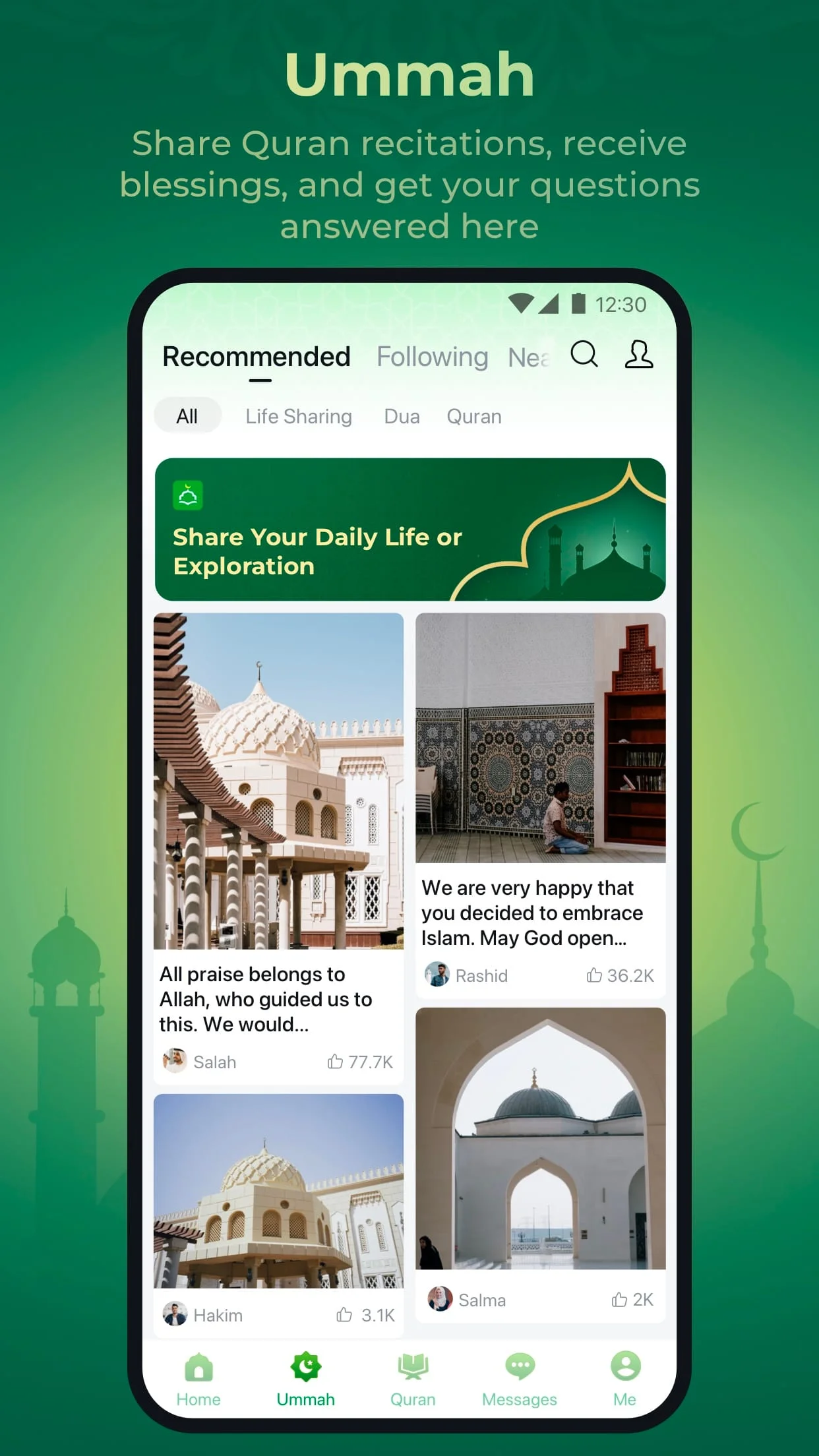 WeMuslim: Athan, Qibla&Quran Screenshot 4