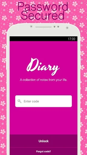 Diary with lock Screenshot 1
