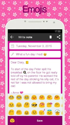 Diary with lock Screenshot 2