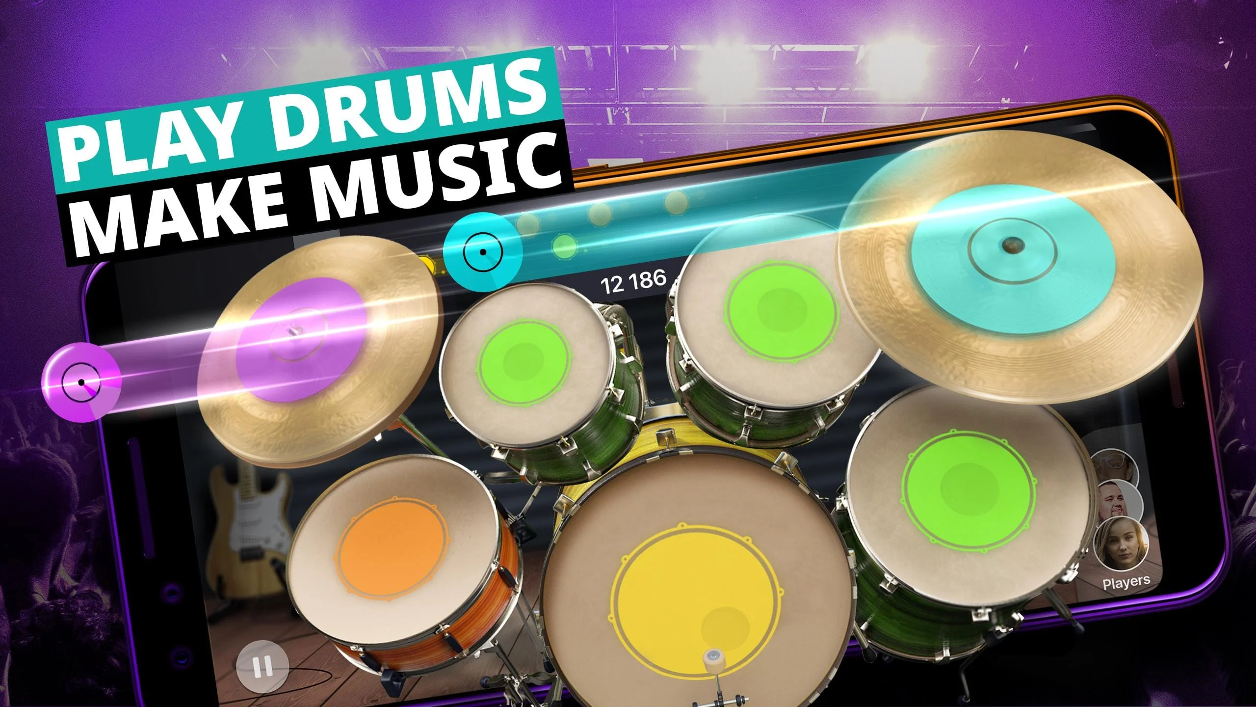 Drum Kit Music Games Simulator Screenshot 1