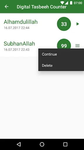 Digital Tasbeeh Counter Screenshot 4