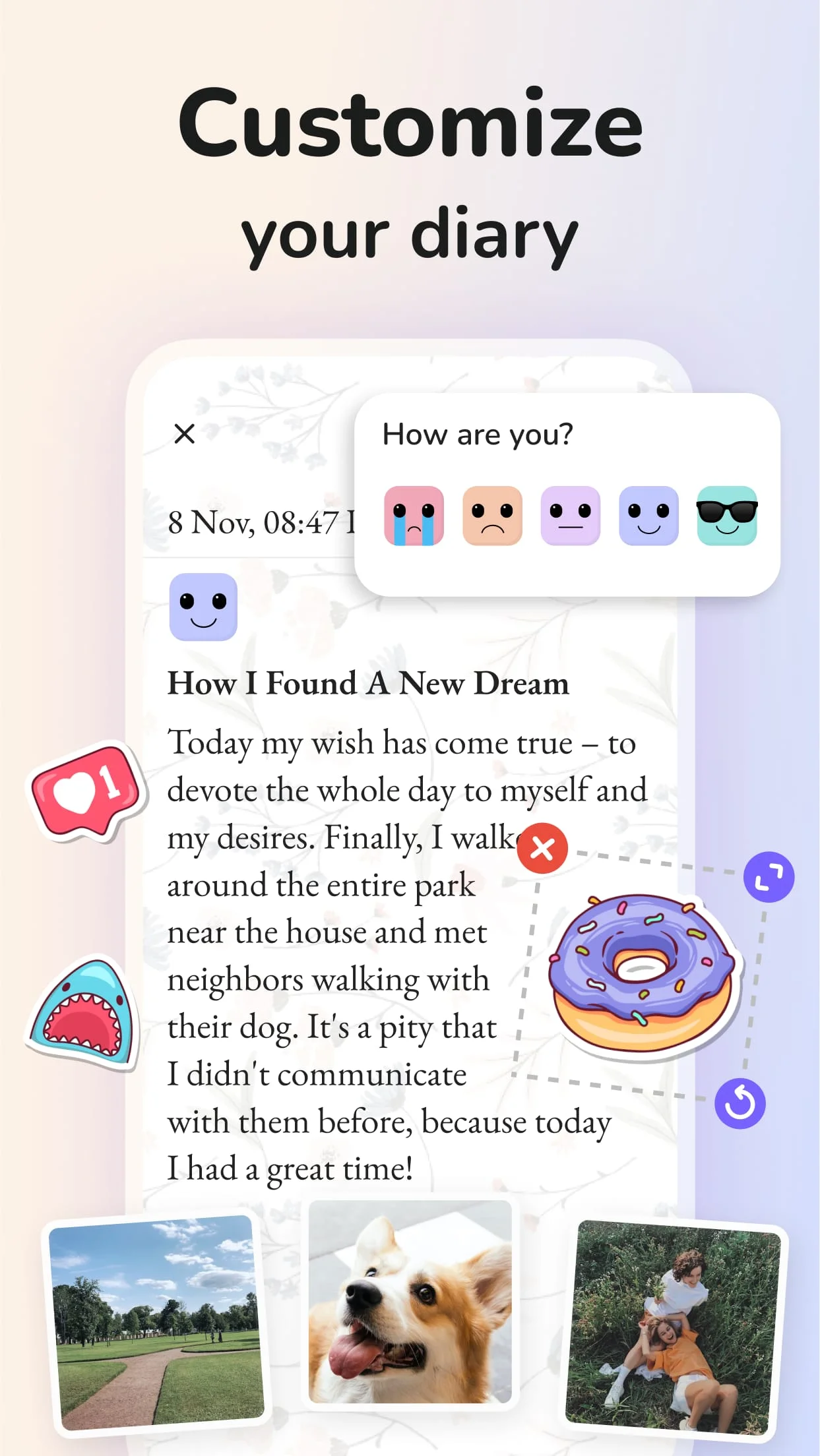 Daily Diary: Journal with Lock Screenshot 2