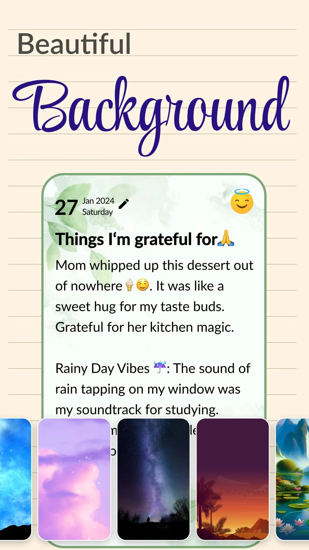Daily Journal: Diary with lock Screenshot 3
