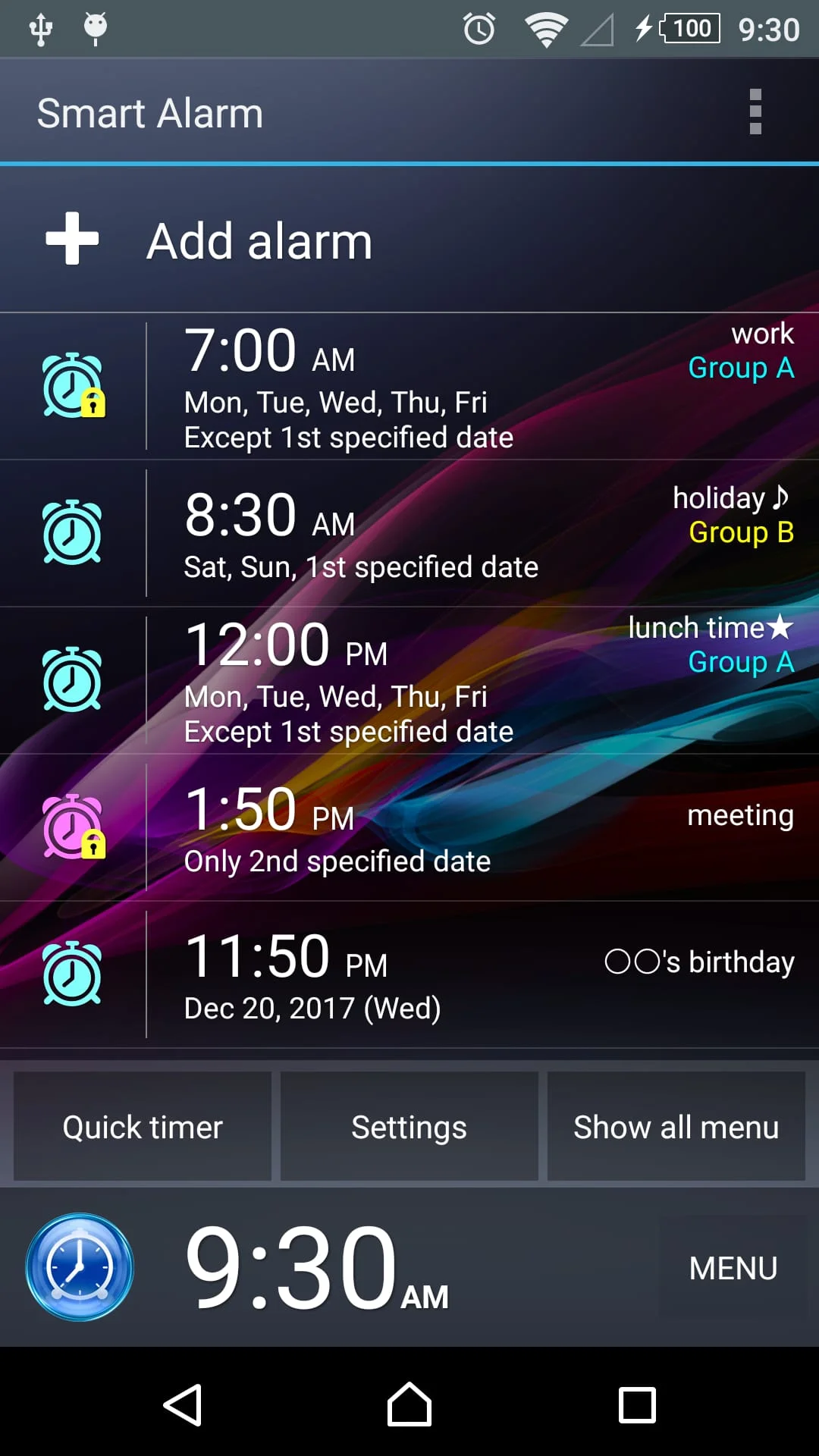 Smart Alarm (Alarm Clock) Screenshot 1