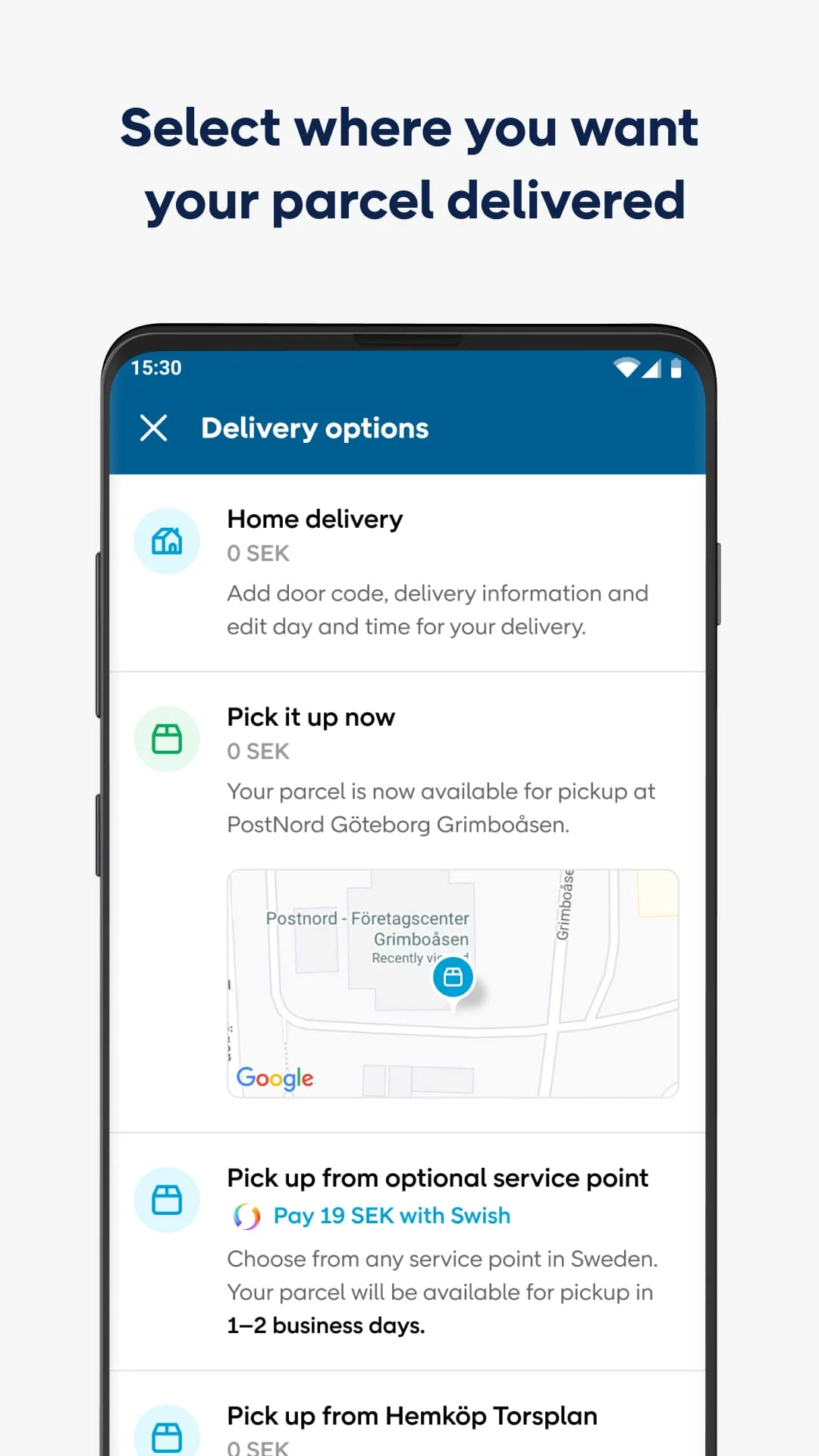 PostNord: Track & Send Parcels Screenshot 2