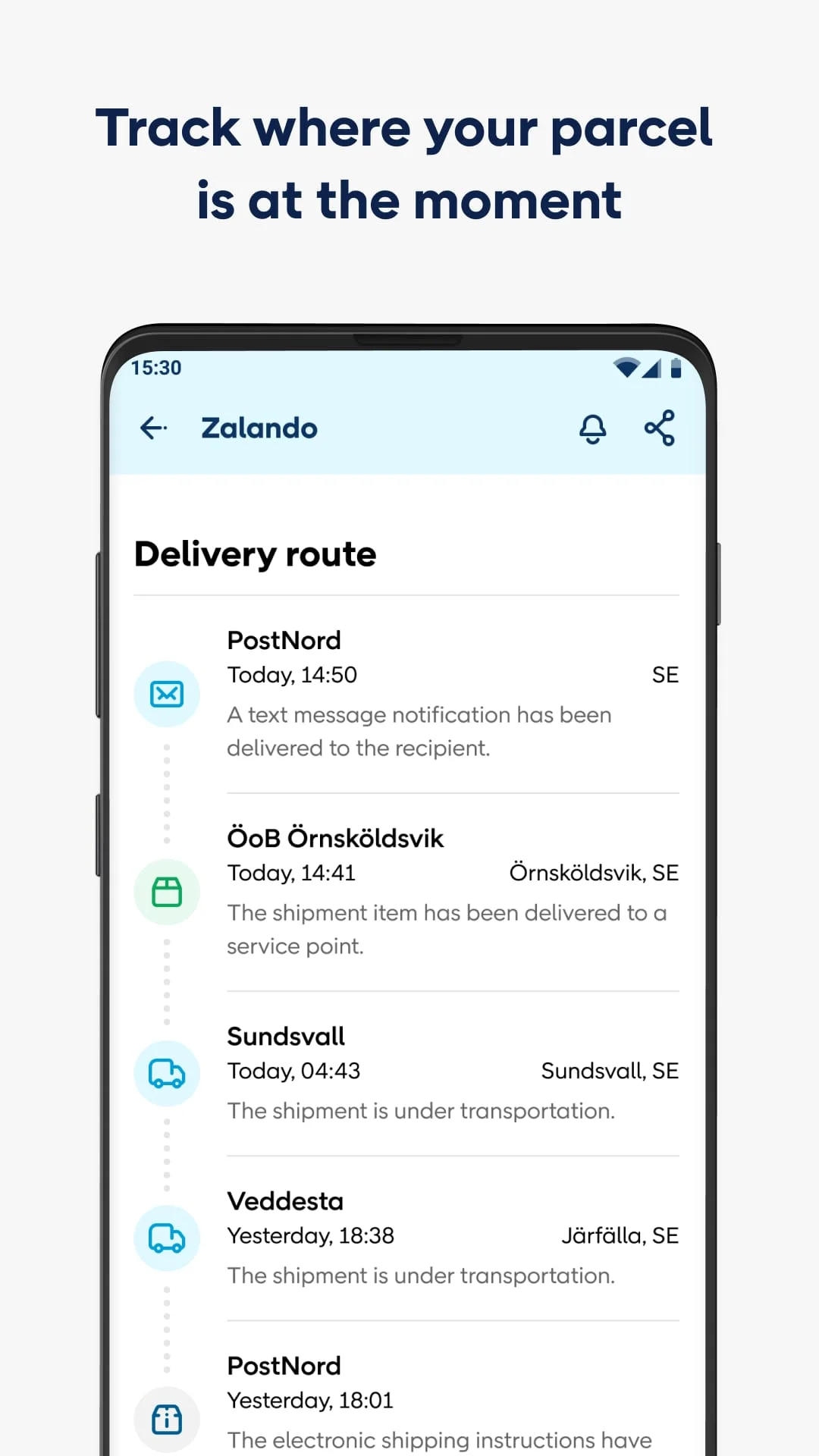 PostNord: Track & Send Parcels Screenshot 3