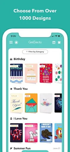 CardSnacks: ecards, gift cards Screenshot 4