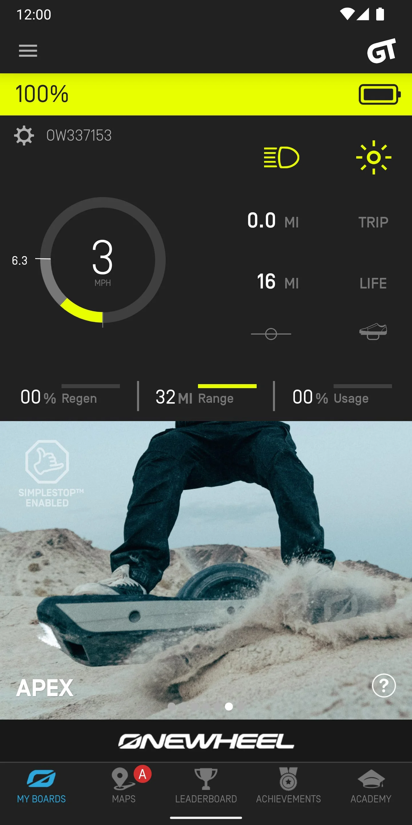 Onewheel Screenshot 1