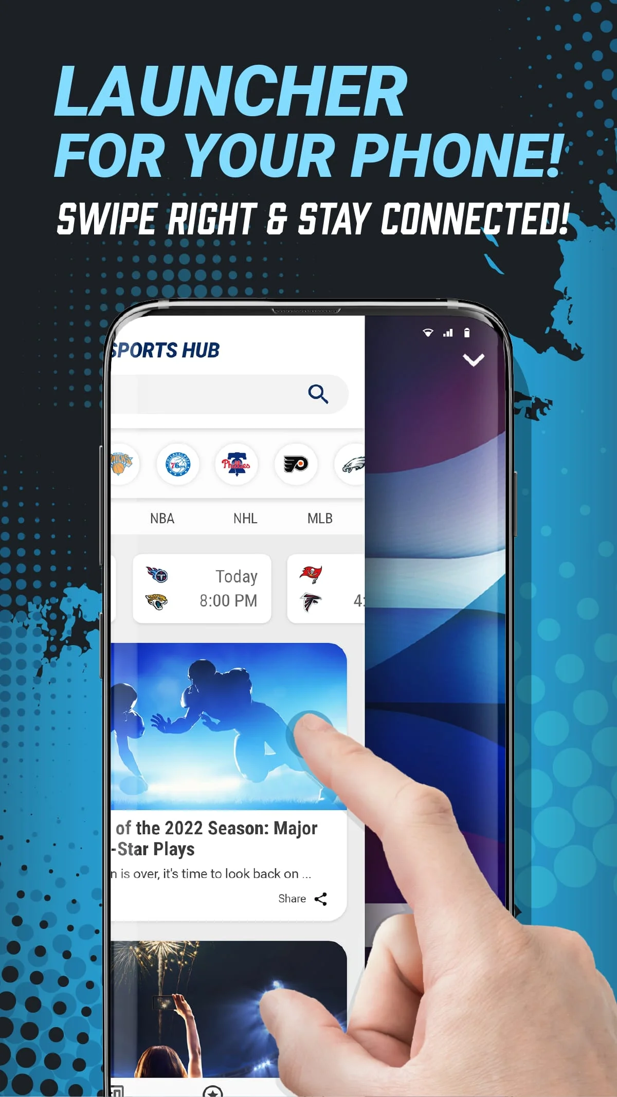 SportsHub: Wallpapers Launcher Screenshot 1