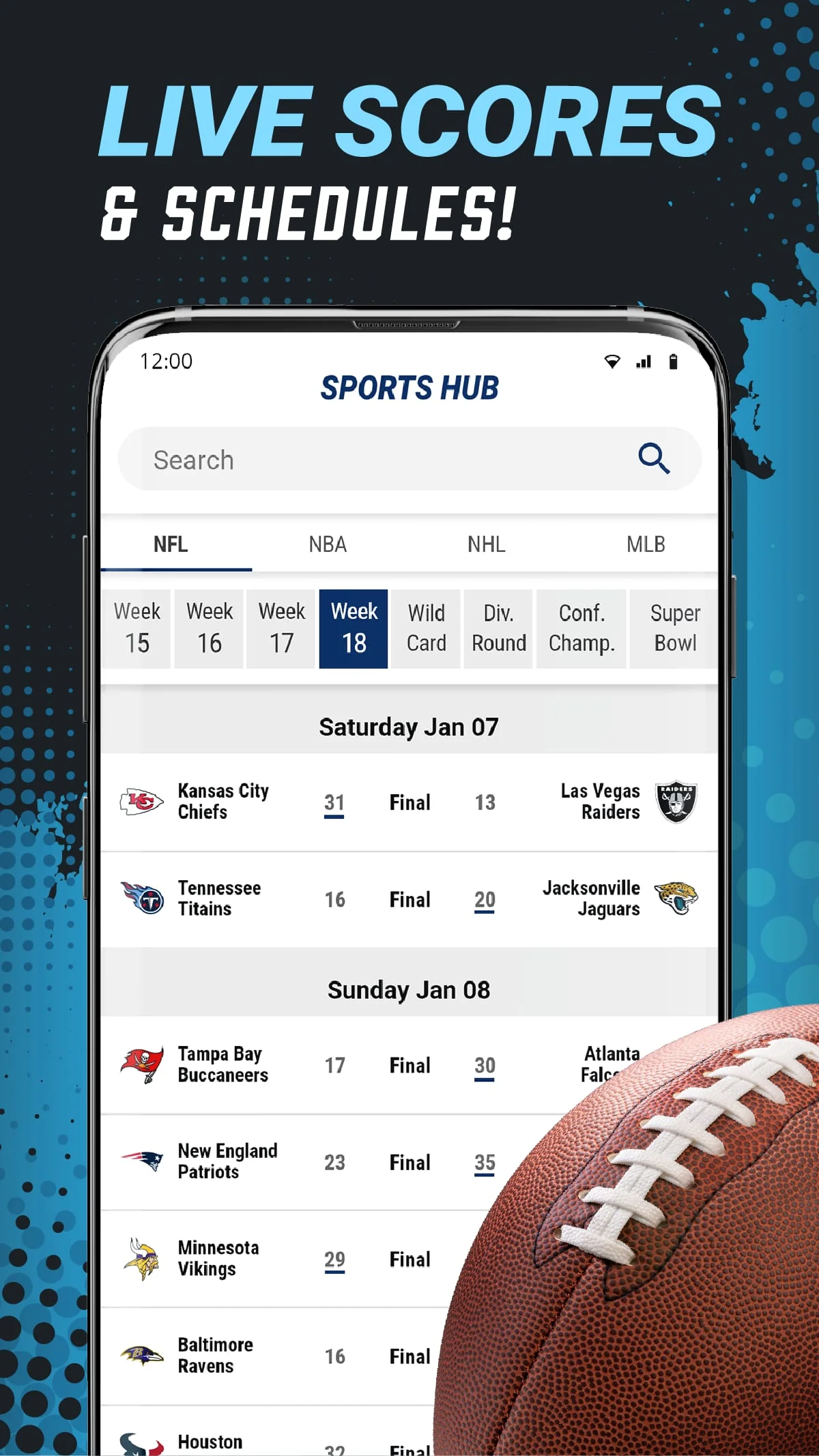 SportsHub: Wallpapers Launcher Screenshot 4