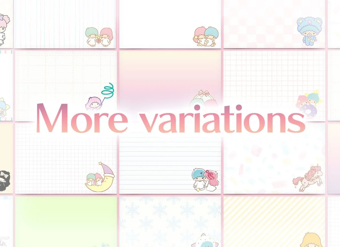 Notepad Little Twin Stars Screenshot 3