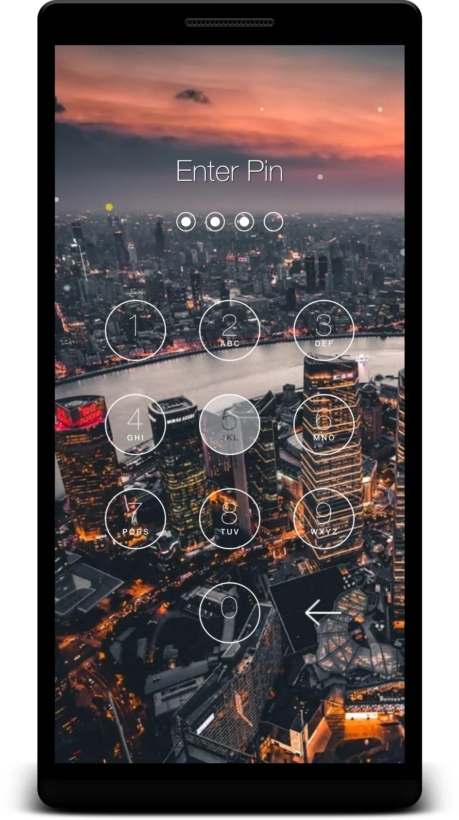 Keypad Lock Screen Screenshot 1
